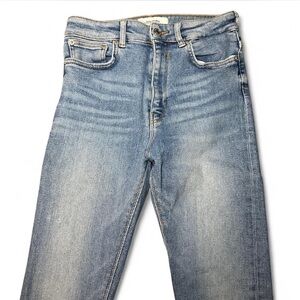 Zara blue ripped skinny jeans